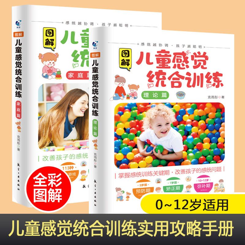 9成新二手书 图解儿童感觉统合训练全2册正版0-12岁儿童感统训练 如图