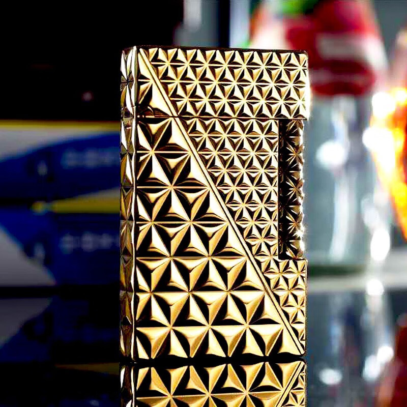 神骏法国ghorse神骏男朗声打火机定制防风充气复古超薄个性纯黄铜礼品