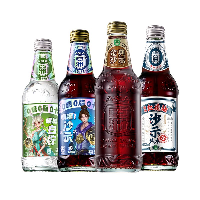 ���ڲ��������ޣ�ASIA�� ����ɳʾ��������̼�����ϻ�����ʽ����ˮ����ˮ����װ 325ml*4ƿ