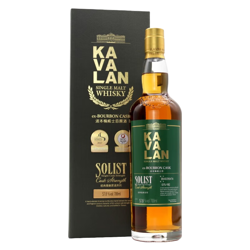 噶玛兰kavalan 波本桶经典独奏威士忌原酒 700ml