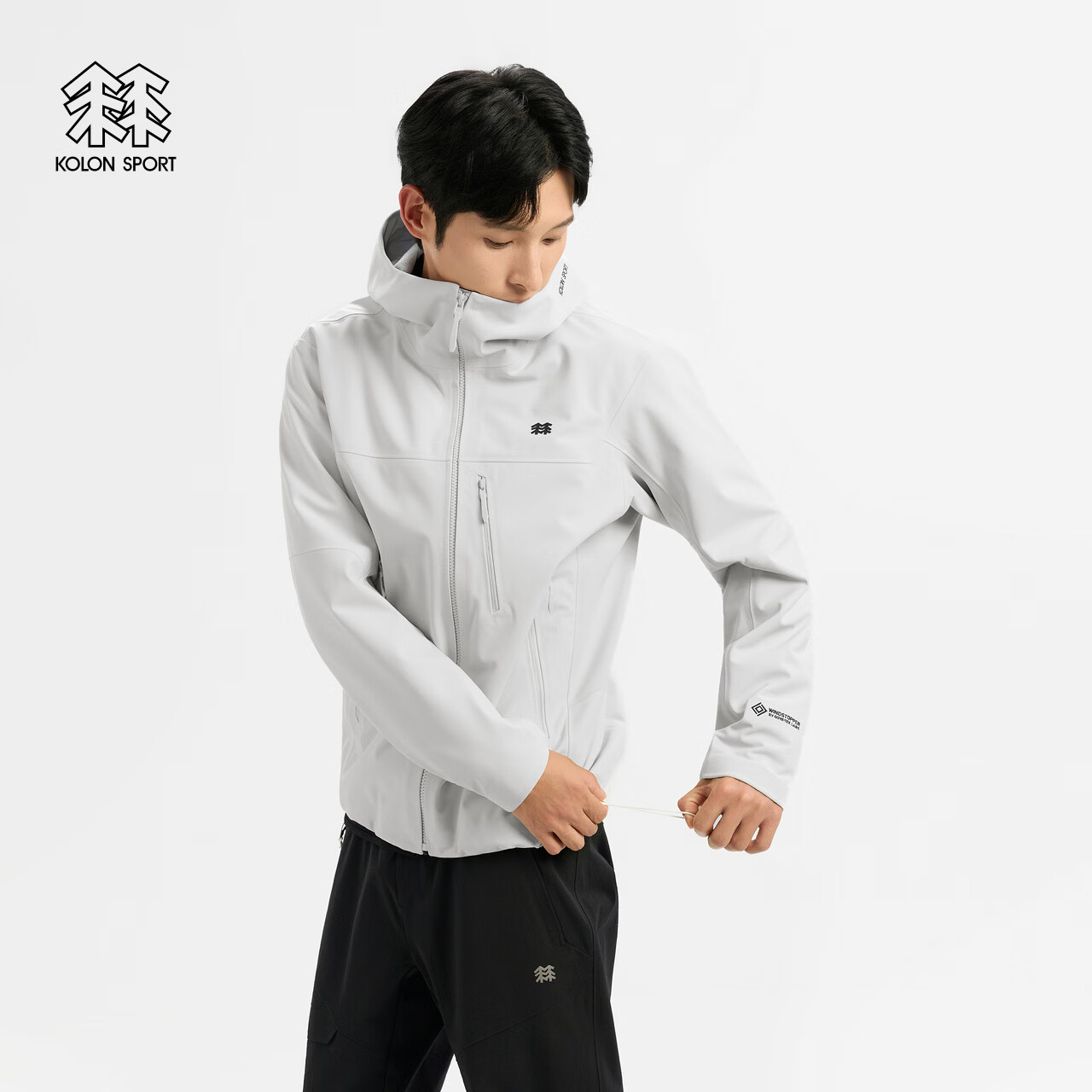 KOLON SPORT/可隆户外软壳衣 男士透湿防风BIRCH MAX桦木软壳夹克