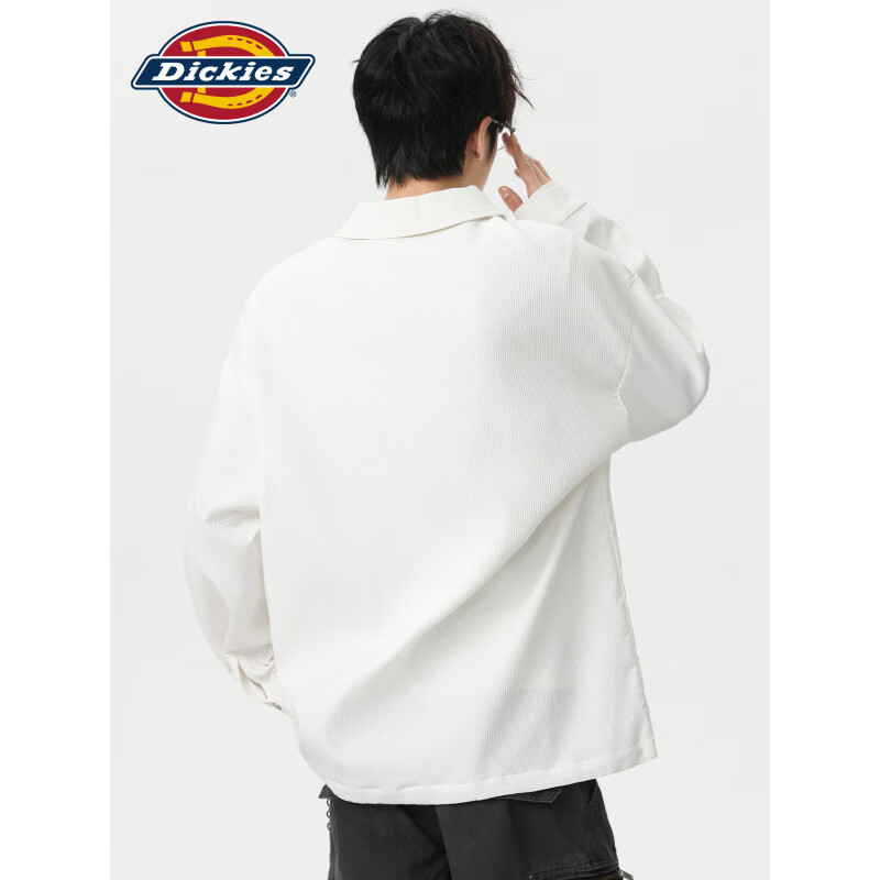 Dickies港式复古休闲POLO衫男士2026年秋季新款宽松舒适百搭潮牌上衣服装 黑色 【官方正品】 4XL 【建议10-210斤】