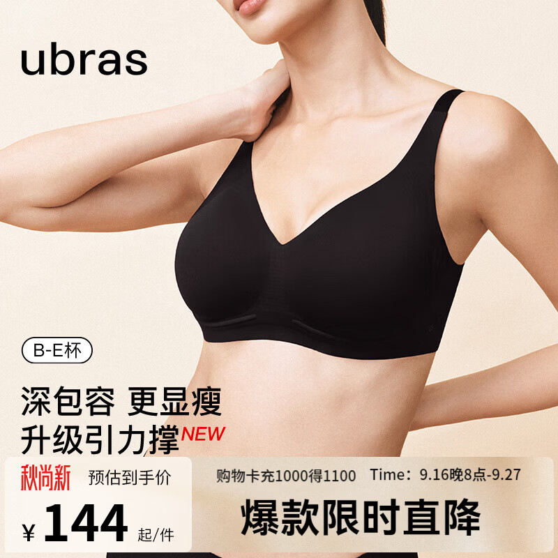 ubras小奶皮云感引力文胸 82元，ubras纯棉抗菌内裤5条 10.6元/条 - 86线报