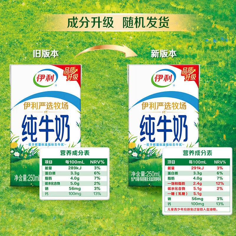 伊利【新鲜日期】纯牛奶250ml*24盒 3.3g优质乳蛋白早餐奶 中秋礼品 图 2