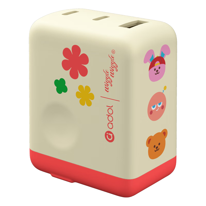 华硕 a 豆 100W 氮化镓充电器 Wiggle 联名款上架：2C+1A，支持小米澎湃秒充，169 元