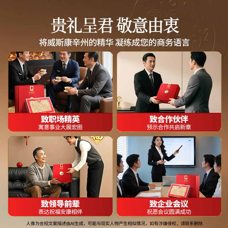 北京同仁堂美国西洋参花旗参礼盒2#200g西洋参礼盒春节年货礼盒 200g*1盒