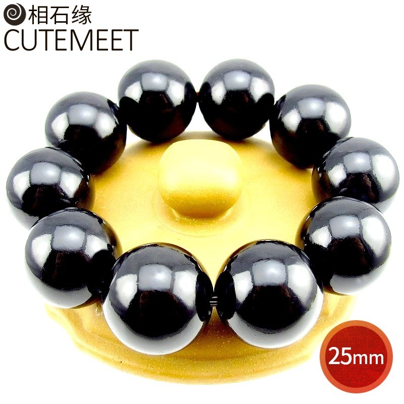 相石缘25mm泗滨砭石手链男泗水砭石手串男款佛珠