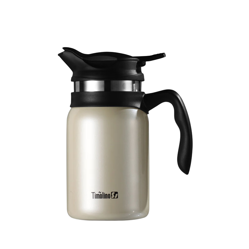 帝诺（Timolino） 帝诺不锈钢真空过滤保温壶600ml可焖黑茶茯茶 富丽象牙白