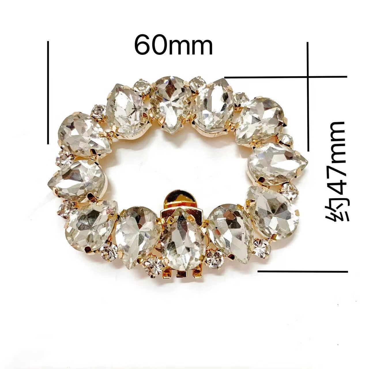 个性高跟鞋鞋花配饰可拆卸新娘水钻鞋扣婚鞋鞋饰百搭鞋配 M2000