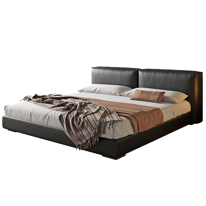 ���ڲ����������� �� ��ʽ������ţ�������ִ���Լ�����鴲��ɫƤ��˫�˴�Ƥ�մ� ���� 1800mm*2000mm ��ܽṹ