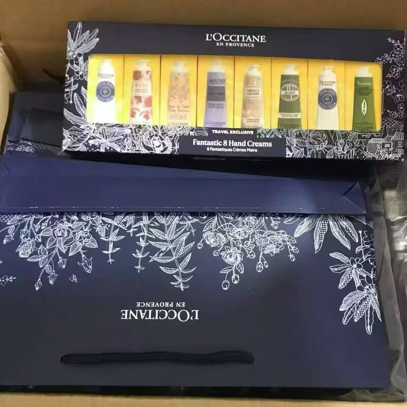 欧舒丹（L'OCCITANE）护手霜30/75/150ml乳木果杏仁樱花玫瑰橙教师节日礼物 澳版八件套30ml*8件套