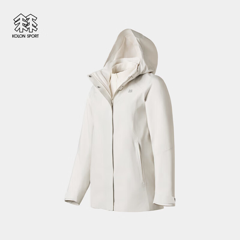 KOLON SPORT/可隆户外冲锋衣 女士GTX软壳三合一冲锋衣徒步外套