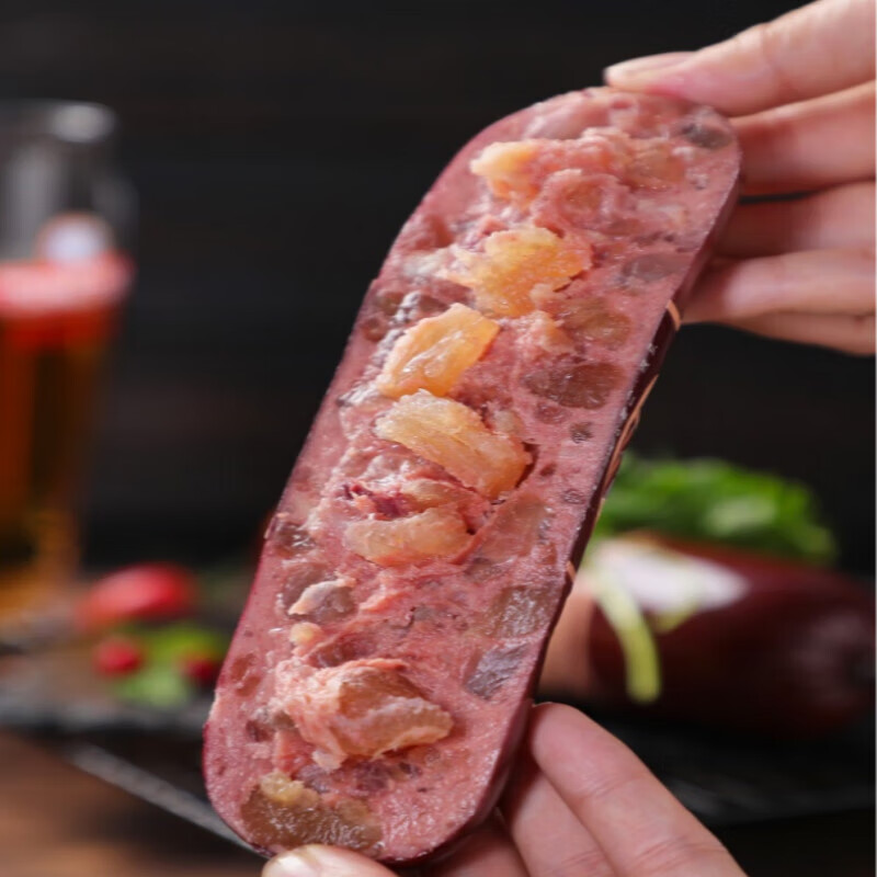 禾澹俄羅斯風(fēng)味香腸哈客斯牛筋腸牛肉盧布俄式火腿下酒菜 牛筋腸350克x1根【嘗鮮】