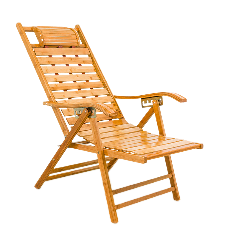 工来工往躺椅椅子懒人椅折叠椅椅子靠背竹躺椅午休阳台休闲椅午睡椅舒适逍遥椅凉椅老人 宽片躺椅