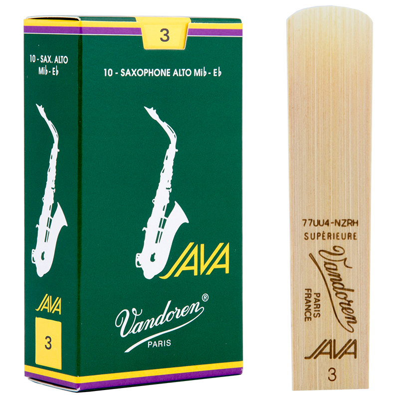 彎德林（Vandoren）降E中音薩克斯綠盒哨片JAVA彎得林流行爵士2.5號3號海尚樂器 3.0號一盒（10片）
