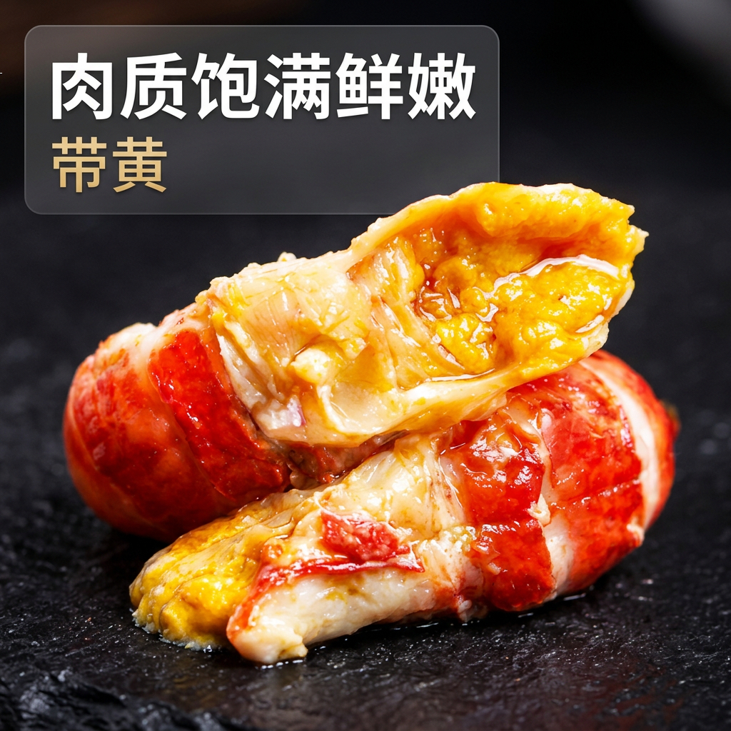 特级大号2026头茬龙虾尾带黄鲜活去头5-6cm特级薄冰衣龙虾尾 400g/包 到手5包【5-6厘米特级虾尾】送料包