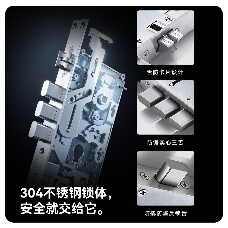 DRESEN智能门锁3D人脸识别掌静脉可视猫眼大屏指纹密码锁家用木门电子锁 9合1开锁+可视大屏+实时监控+免费安装