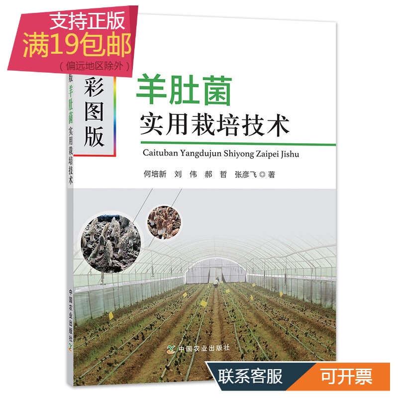 彩图版羊肚菌实用栽培技术 羊肚菌栽培种植新技术书大棚高效食用菌磨姑菌种农业种植实用书籍资料知识大全农作物高产病虫害防治