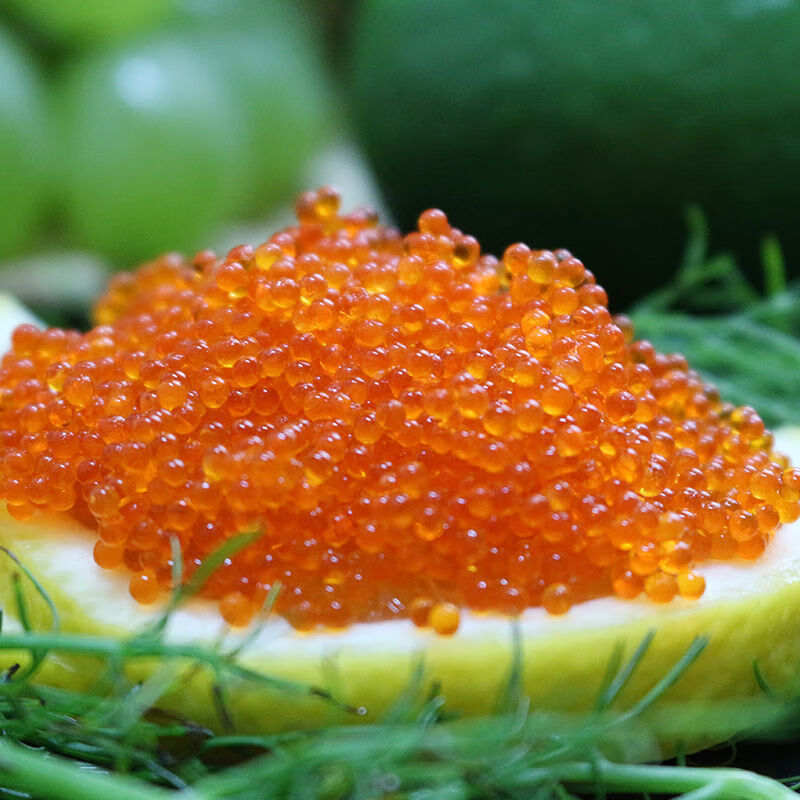 鱼子酱即食寿司专用材料新鲜鱼籽酱caviar日料食材飞鱼籽 大籽800克(2