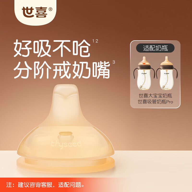 世喜奶瓶学饮鸭嘴配件（适配吸管/断奶PRO奶瓶）