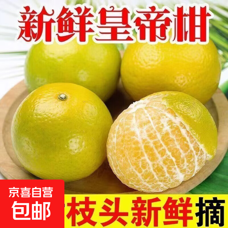 京喜加广西皇帝柑正宗产地新鲜采摘皮薄多汁甜过初恋当季水果整箱农家产 皇帝柑带箱2斤 中果