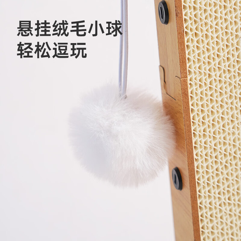喵仙儿白牛卡猫抓板立式耐磨不掉屑加厚L型防猫抓沙发保护猫爪板猫玩具 【白牛卡纸加厚款】超大号-高60cm