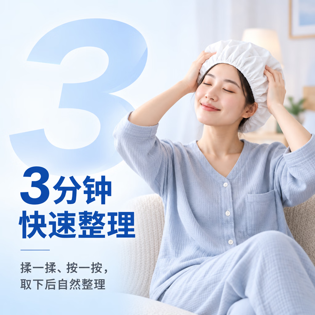 美迪迦湿巾免水洗发帽一次性洗头神器孕妇坐月子懒人卧床免水洗洗头湿巾 囤货装（12盒/包）