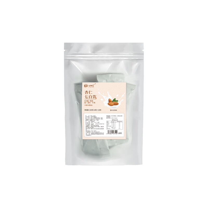 九物道黄芪党参豆浆粉便携早餐速溶冲饮原材饱腹感豆浆粉高蛋白质 杏仁七白饮三袋（10g*30包）