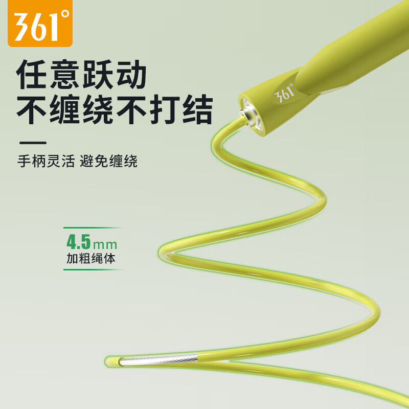 361°跳绳中考轴承钢丝竞速绳专用健身燃脂减肥运动专业训练绳子 【两条装更划算】颜色自选,备注发货