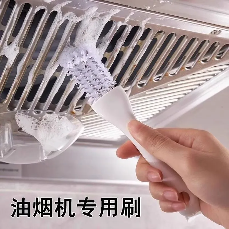 油烟机刷家用多功能塑料去污清洁刷子厨房长柄刷油烟机DJJ 油烟机清洁刷*2把【家庭必备】强力去污 无死角除垢