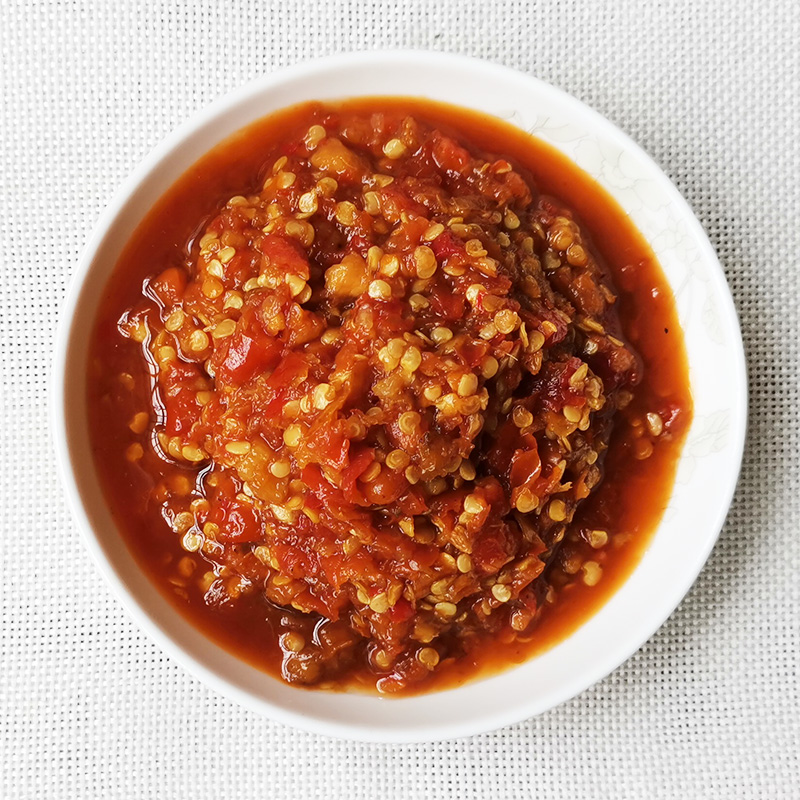 5kg 特辣蒜蓉味餐饮商用辣酱2.5kg*1/2桶装 指天椒酱2.5kgx1桶