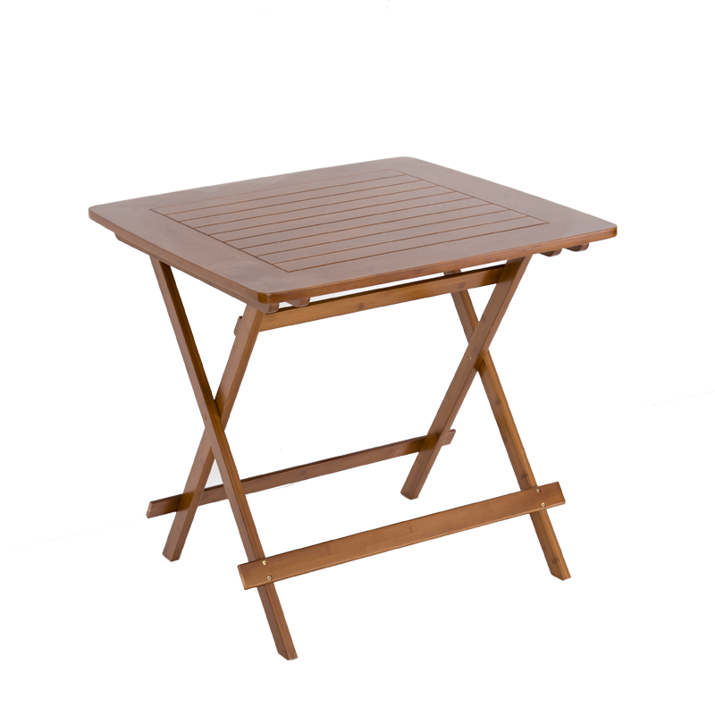 淘慕 折叠桌 桌子 户外折叠餐桌  简易便携式手提小户型饭桌方桌麻将小凳子 单张/茶色70*70*70折叠桌