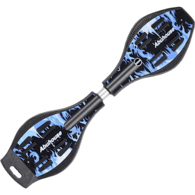 新款蛇形滑板滑板 兒童滑板車成人男女孩青少年活力板搖擺游龍扭滑板 兒童國潮-彩虹紅(護(hù)具)