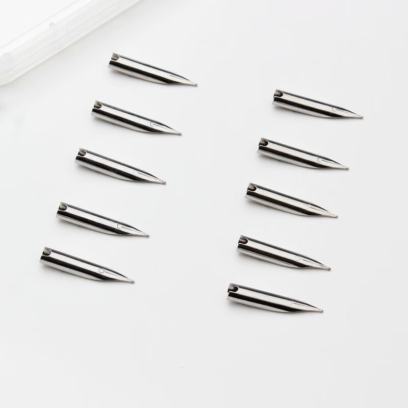 金豪(jinhao) 钢笔笔尖通用钢笔金通用笔头 暗尖 明尖 美工弯头笔尖