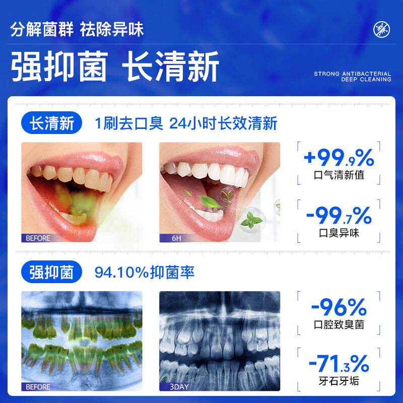 舒客清新盾牙膏清新口气去口臭去异味牙膏去牙渍美白专用 【专攻口臭】清新盾120g+酵素美白20g