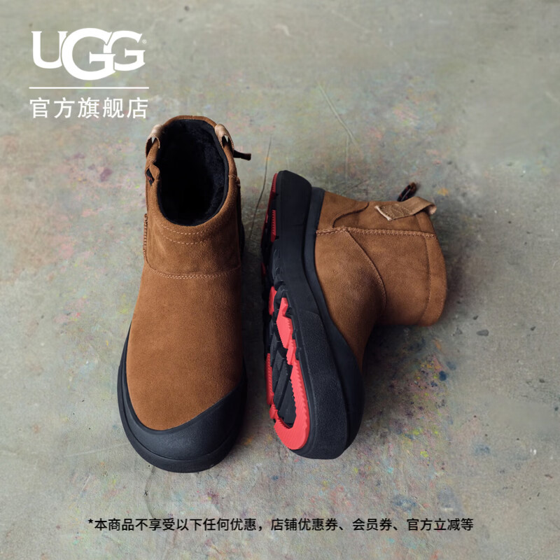UGG冬季新款男女同款时尚彩壳一脚蹬2.0经典迷你潮流靴 1179472 DKC | 深栗色 38 建议大一码，脚背高、脚宽大两码