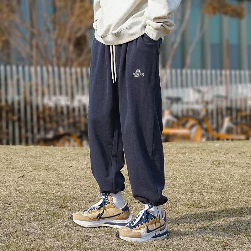 tim peake休闲裤男宽松直筒潮流运动休闲百搭束脚裤抽绳男裤子jyxxk05