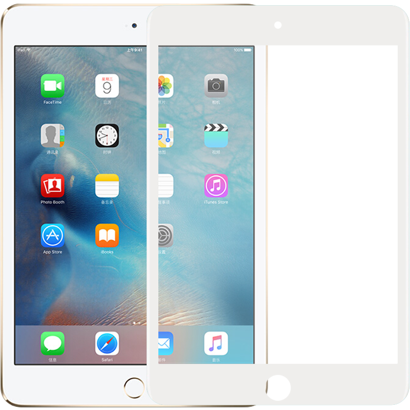 0度 适用iPad pro钢化膜Air8/7代保护膜 稀土防蓝光防射线护眼膜 mini6磨砂防指纹防眩光耐刮平板贴膜 18款iPad/Air1/2代-白色 9.7英寸