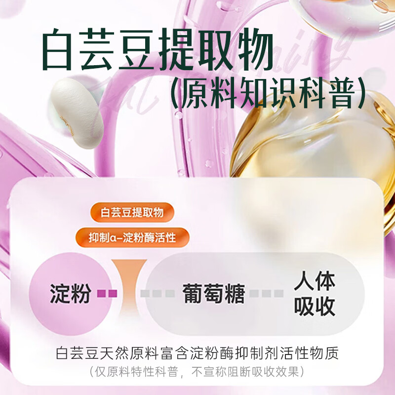 PUFFER白芸豆提取物咀嚼片特殊膳食身材管理曲线餐前伴侣 4盒周期装 120片*4盒