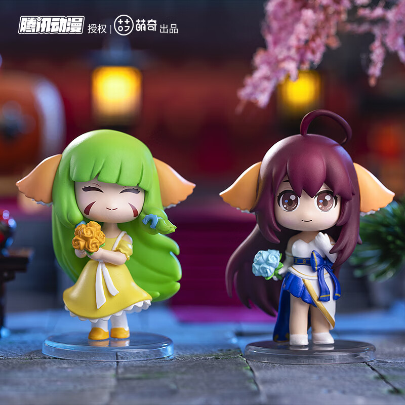 狐妖小红娘 动漫狐妖小红娘花之礼服周边潮玩摆件公仔盲盒确认款 涂山