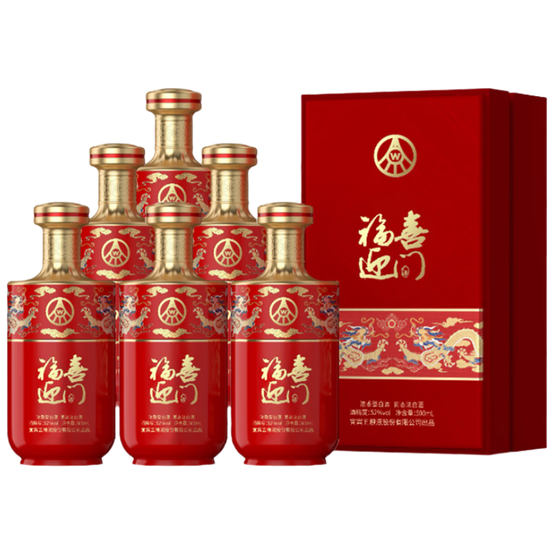 ���׵������ڲ���������Һ ��ϲӭ�� 52�� Ũ���� 500ml 6ƿ