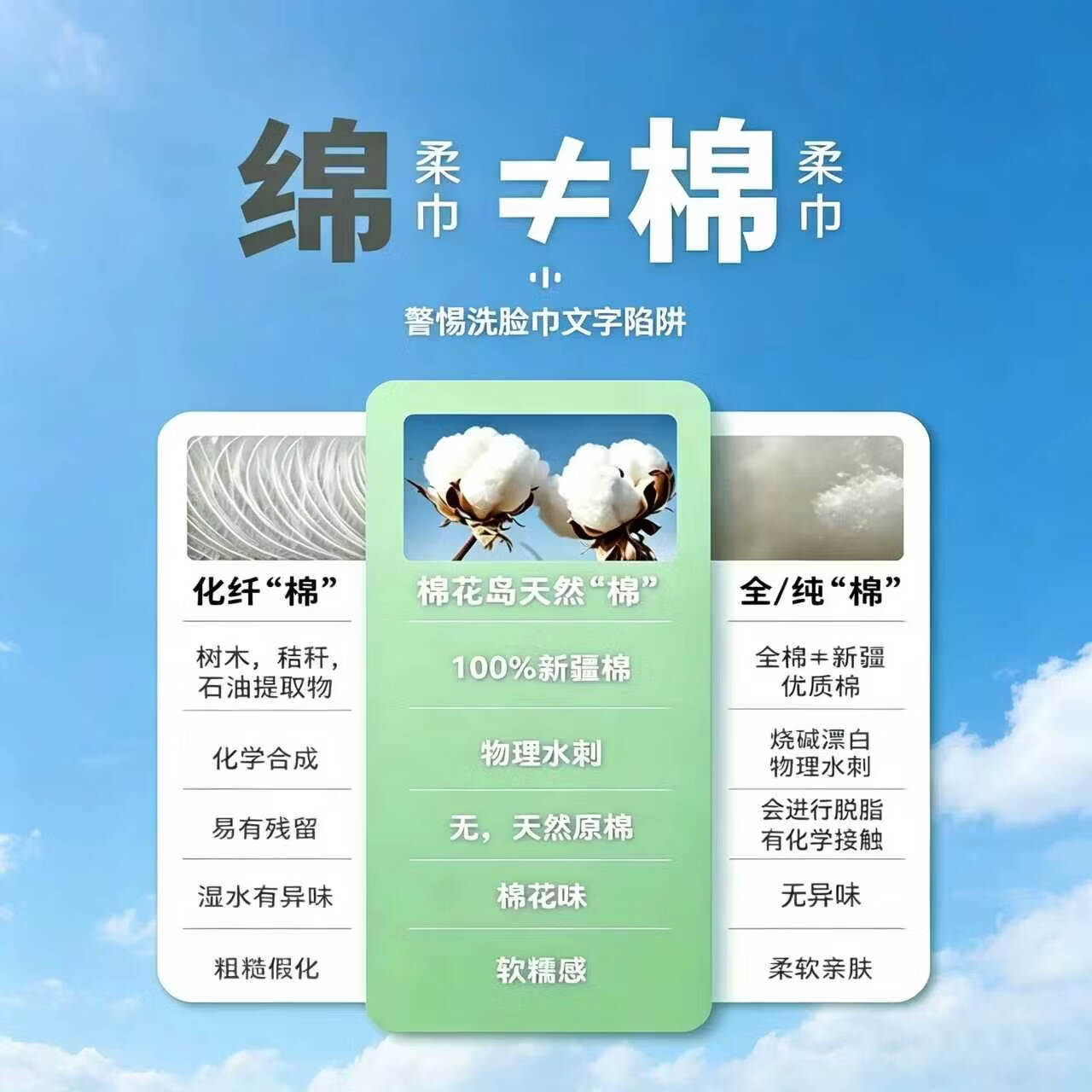 棉花岛100%全棉洗脸巾棉柔巾新生儿纯棉悬挂式婴儿可用婴幼儿宝宝洗脸巾 【100%全棉/加大加厚款】150抽4提【送挂钩】