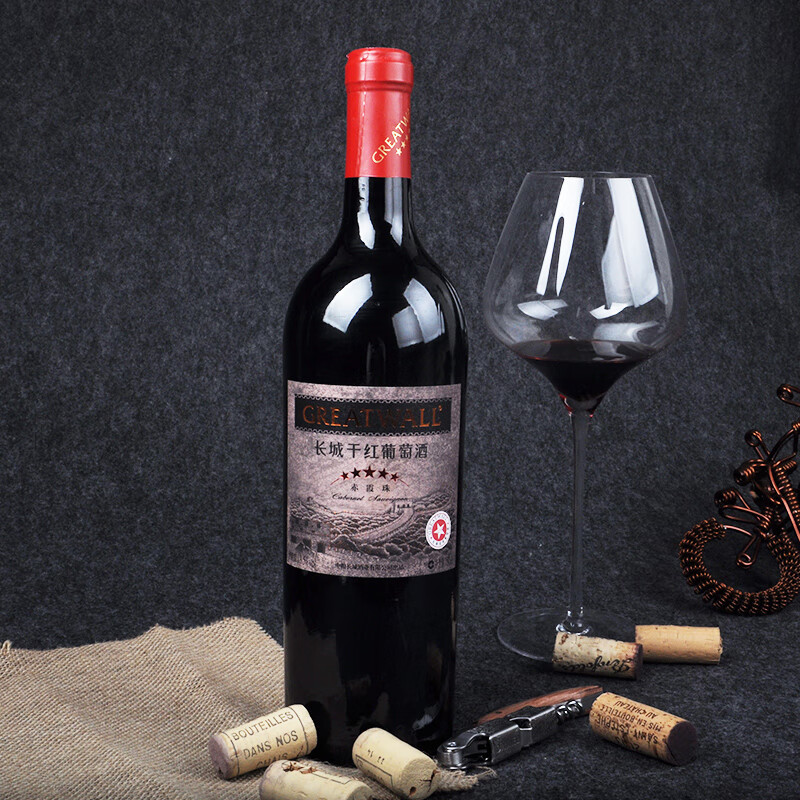 长城 五星赤霞珠干红葡萄酒 750ml*6瓶 整箱装 中粮出品