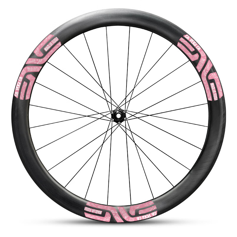 适用ENVE SES4.5公路自行车轮组贴纸2024环意波加查轮毂轮胎改色 环意粉【前轮】 30框高【通用款】