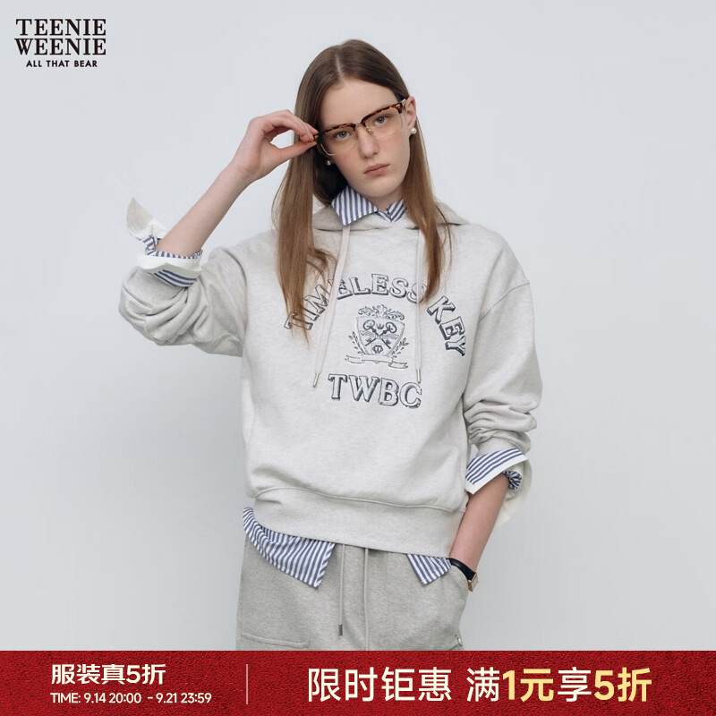 TW小熊攻略 赵露思同款女装,5折 领5折,专区任选 复古学院风连帽上衣 259 - 86线报