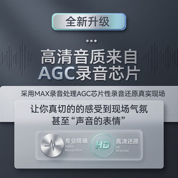 MELVIN VALLO录音笔神器手机控制听音高清降噪超长待机录音器自动实时定位神器 待机30天+高清录音定位+手机控制