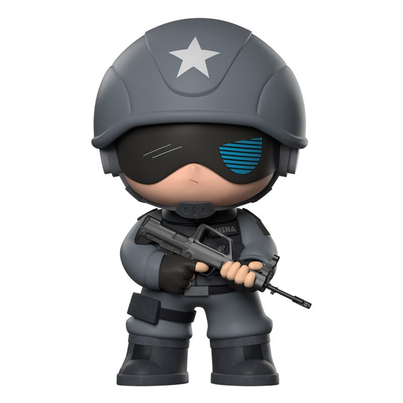 盈阔新款特种兵玩具军人汽车摆件高档兵人公仔手办动漫人偶 战斗灰