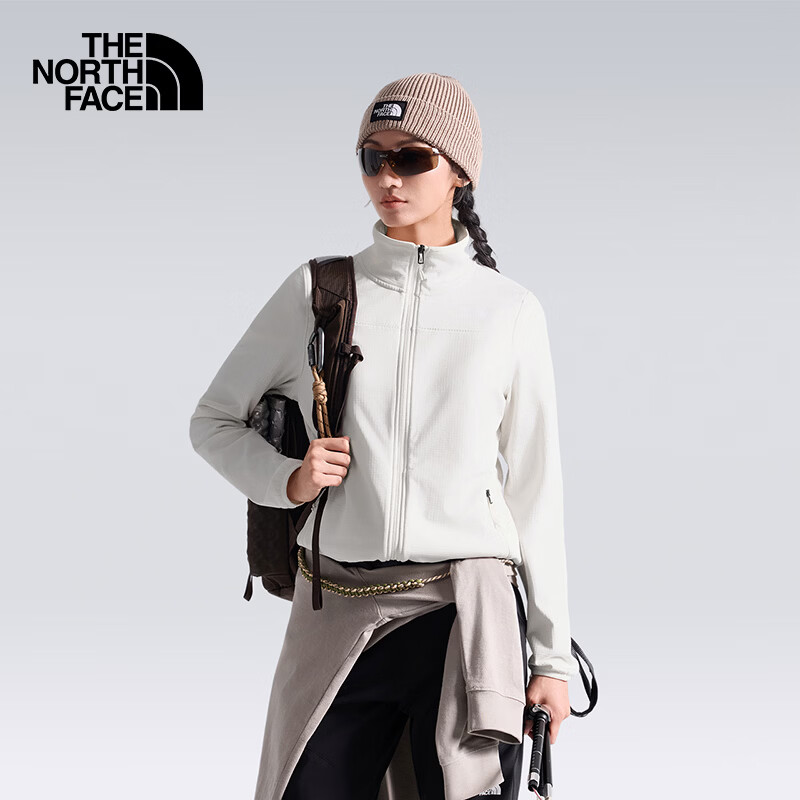 北面（The North Face）抓绒衣女款秋冬冲锋衣内搭户外保暖夹克外套8FJV QLI M