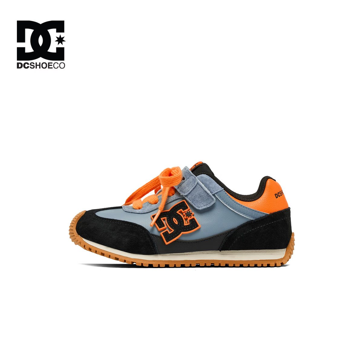 DCSHOES CAS Prince童鞋儿童休闲鞋2026新款中大童运动鞋百搭潮流板鞋9 雾蓝橙 37 码 适合脚长(228-232mm)
