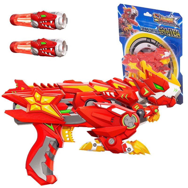 佳依乐星兽猎人2玩具激战奇轮凯炎狁冰星能星耀神枪软弹枪 可变形对战